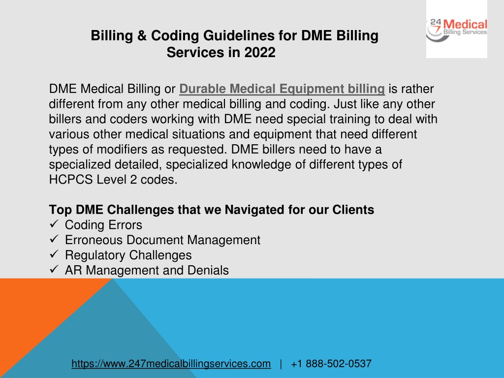 PPT Billing & Coding Guidelines for DME Billing Services in 2022