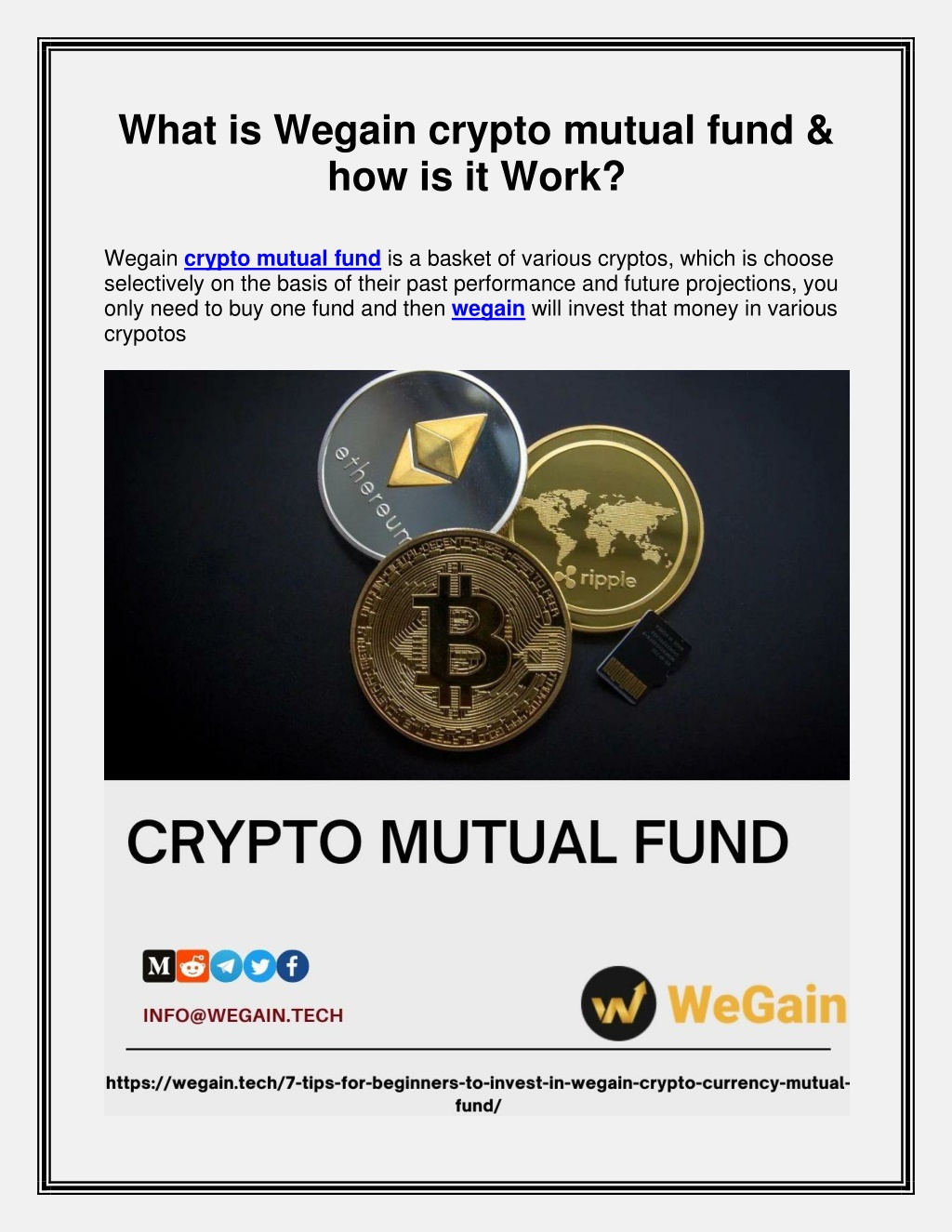 crypto currency mutual fund