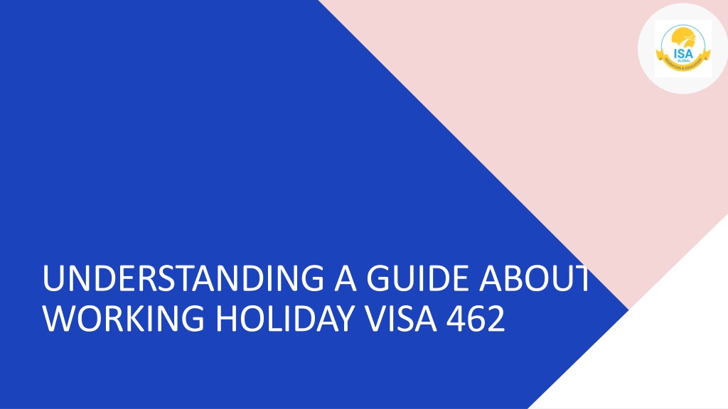PPT Understanding A Guide About Working Holiday Visa 462 PowerPoint