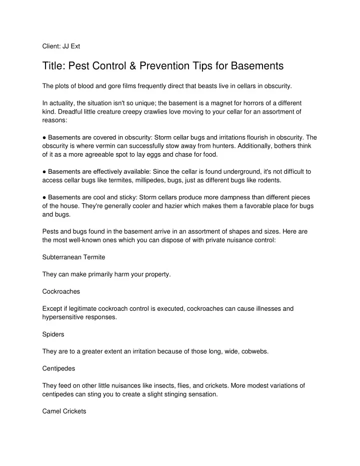 PPT Hammond Termite Control Lafayette Pest Control PowerPoint