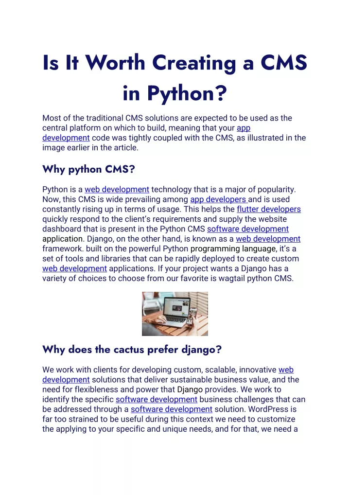 PPT - Is It Worth Creating a CMS in Python PowerPoint Presentation ...