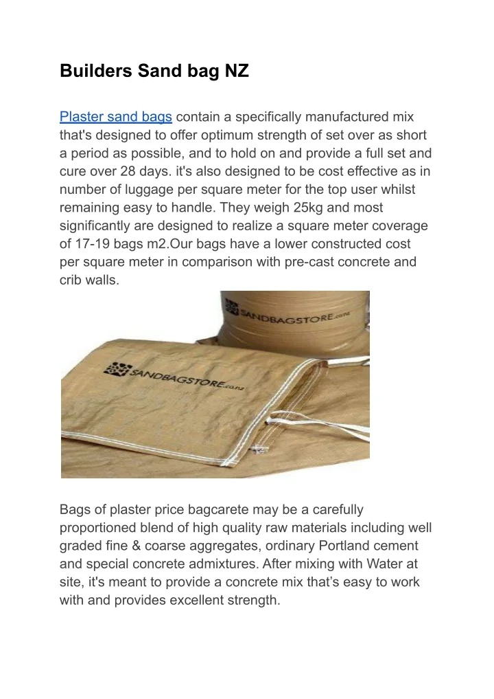 PPT Builders Sand bag NZ PowerPoint Presentation, free download ID