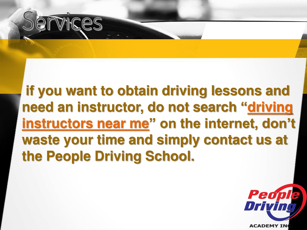 PPT - Driving Instructors Near Me PowerPoint Presentation, Free ...