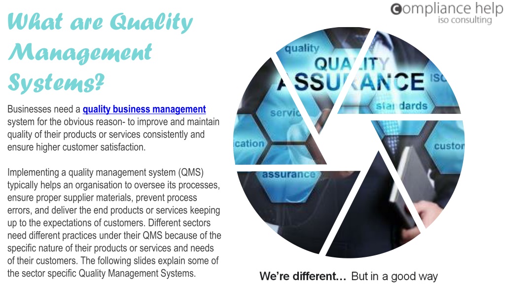 PPT - 4 Sector-Specific Quality Management Systems PowerPoint ...