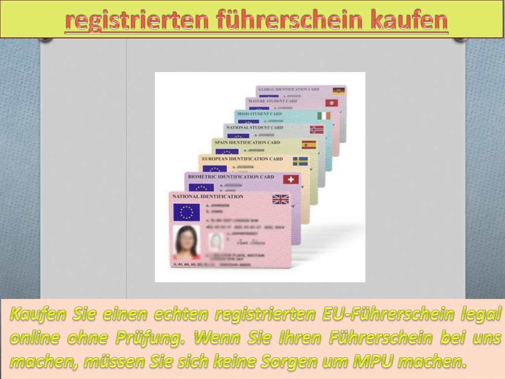 PPT - Führerschein Ohne Prüfung - Deutsche Fahrerlaubnis PowerPoint ...