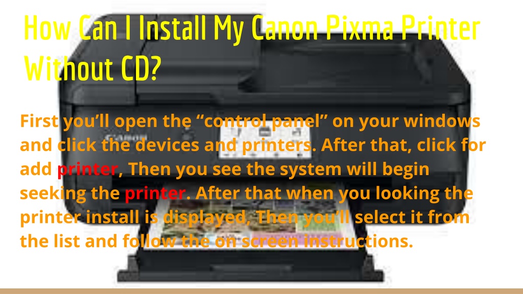 Ppt How Can I Install Canon Pixma Ts9520 Printer Powerpoint Presentation Id10844452 8228