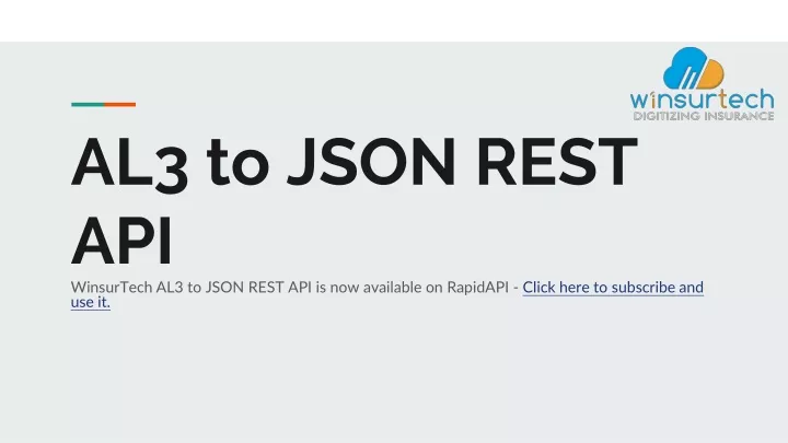 PPT - AL3 to JSON REST API PowerPoint Presentation, free download - ID ...