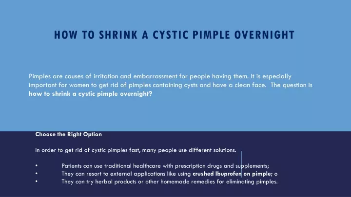 ppt-how-to-shrink-a-cystic-pimple-overnight-powerpoint-presentation