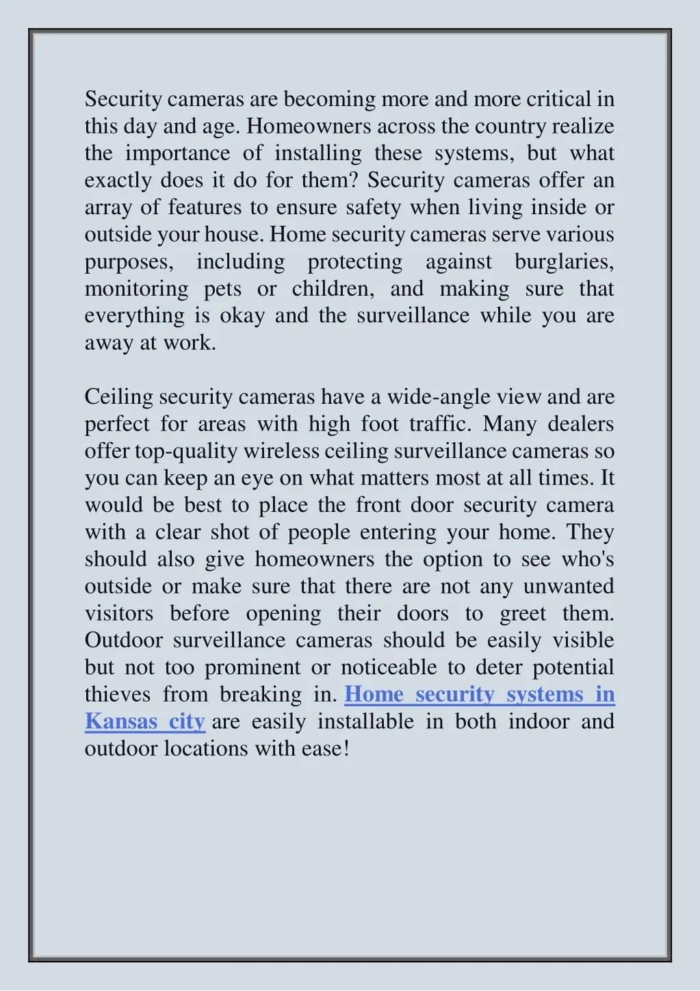 PPT - The Importance of Security Cameras: Safeguarding Your Home ...