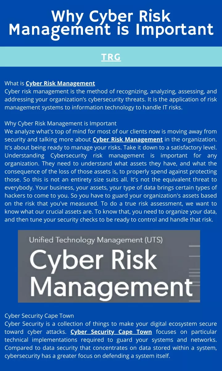 PPT - Why Cyber Risk Management Is Important PowerPoint Presentation ...