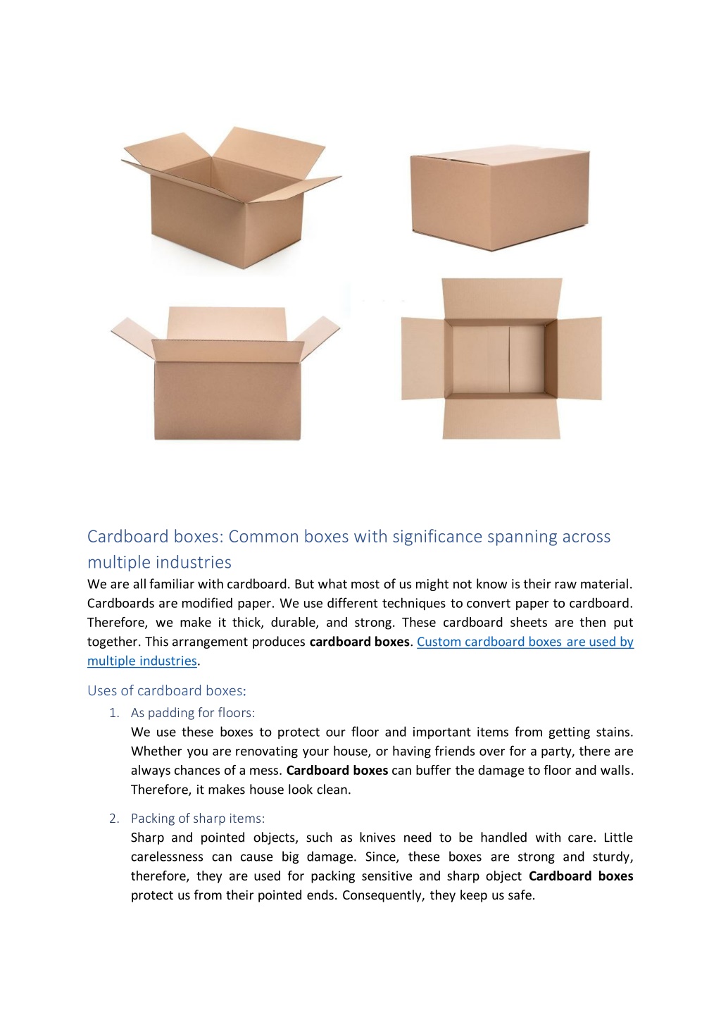 PPT - Common boxes with significance spanning across multiple industries PowerPoint Presentation 