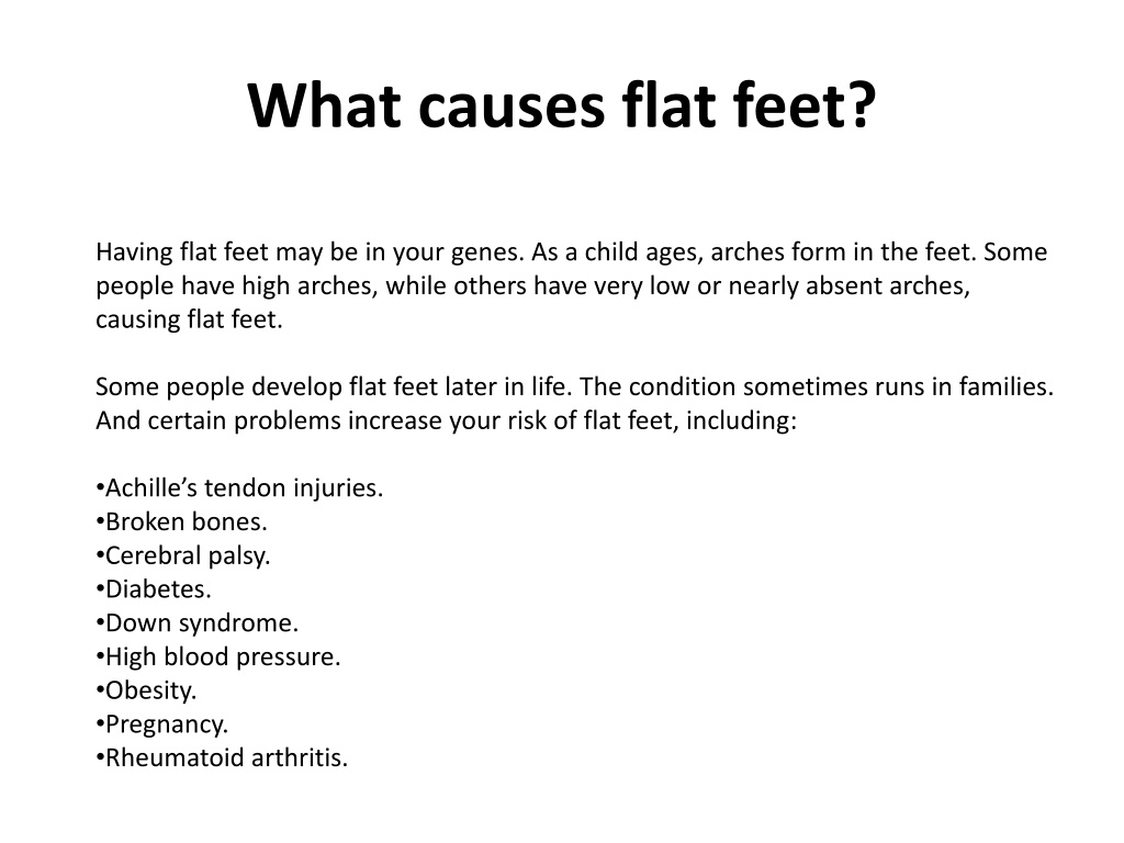 PPT - Flatfeet - Symptoms and Causes - Blueprint Podiatry PowerPoint ...