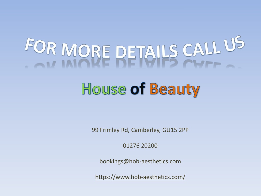 PPT A Guide to Taking Care of Your Skin House of Beauty Camberley