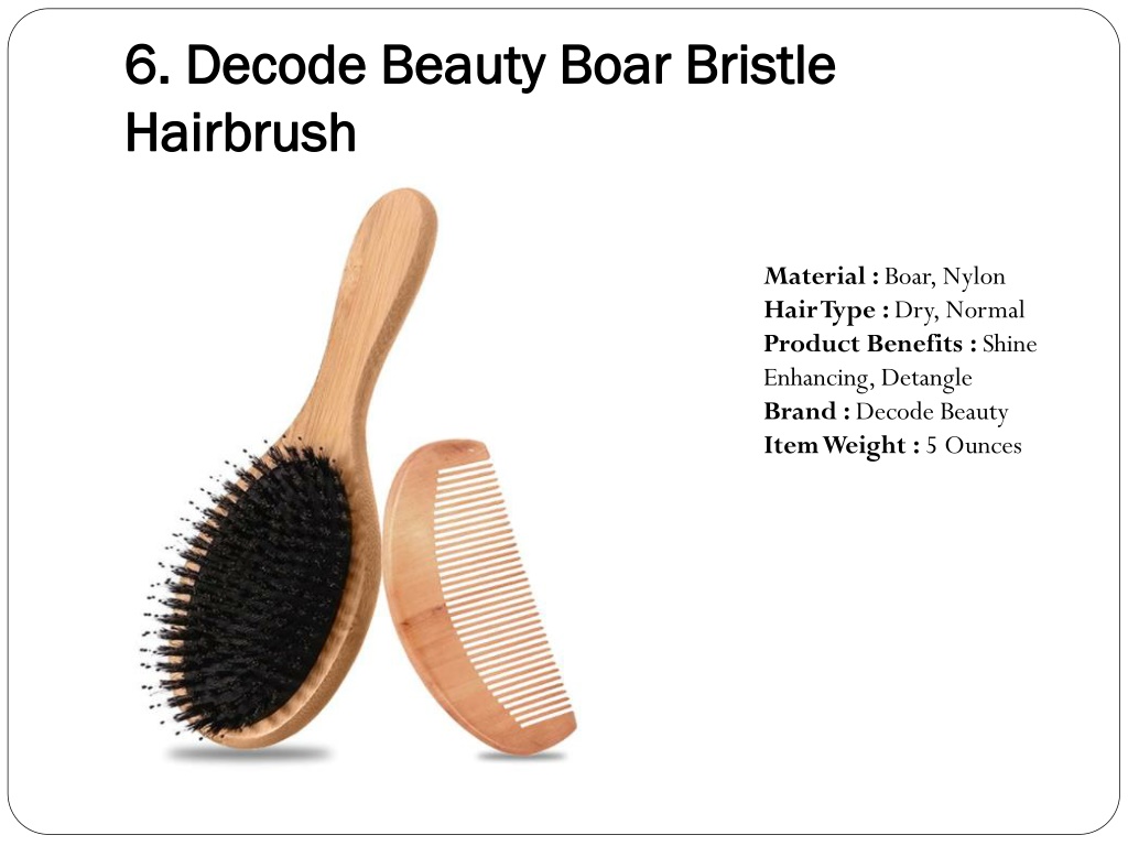 6 Benefits of Boar Bristle Brushes