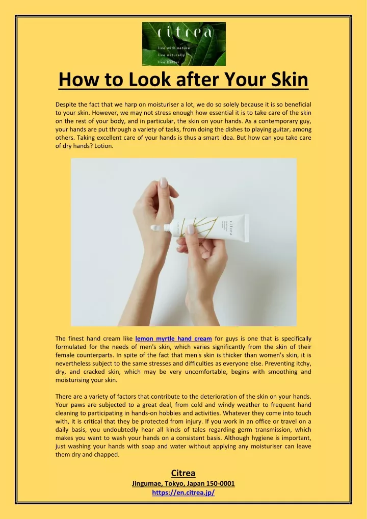 ppt-how-to-look-after-your-skin-powerpoint-presentation-free