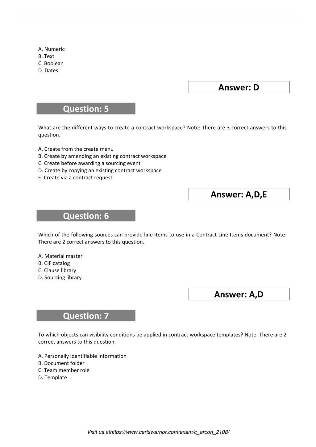 Brain C_ARCON_2302 Exam