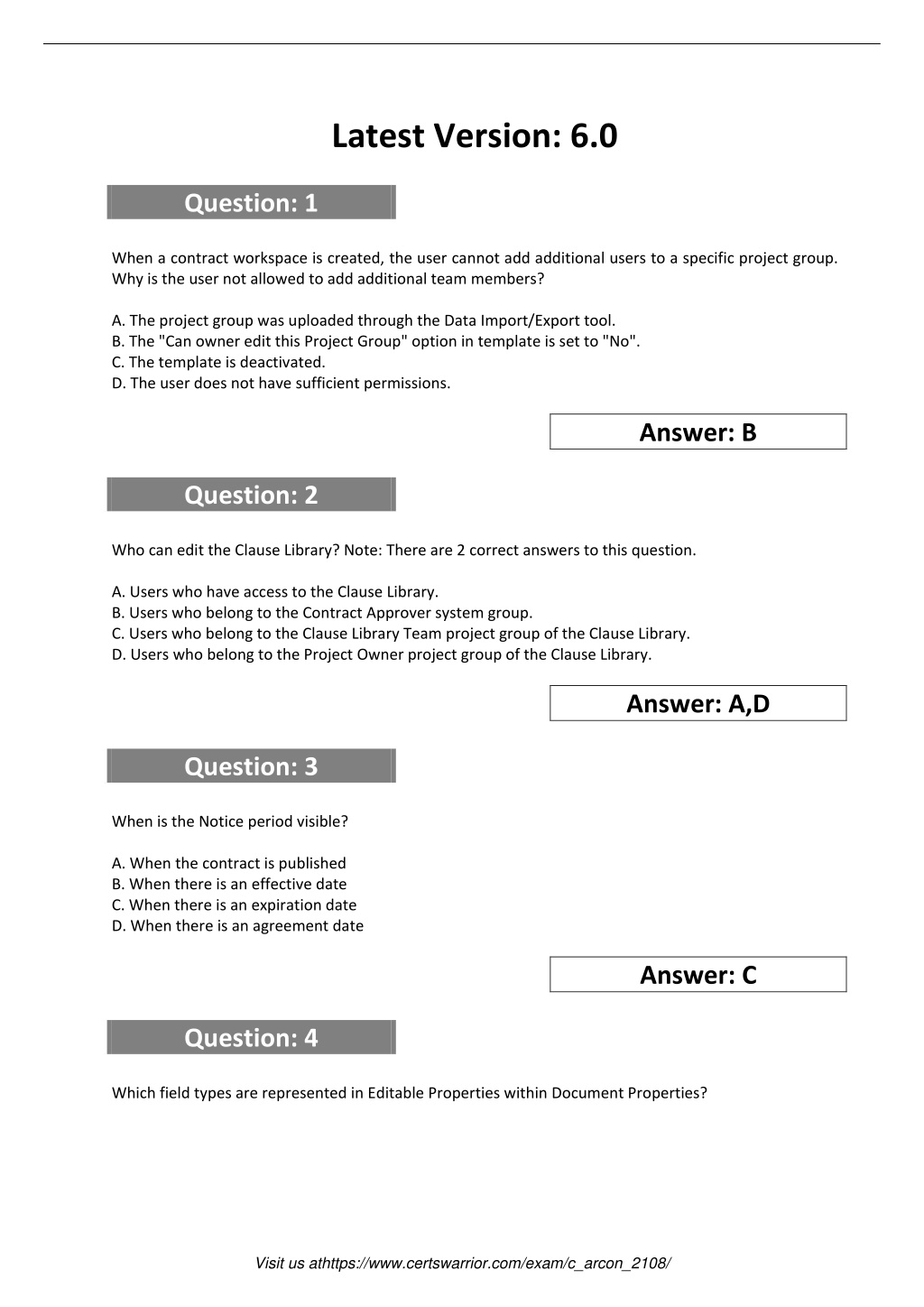 C_ARCON_2208 Exam Cram Questions