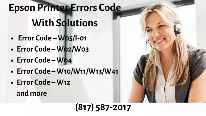 Ppt Epson Printer Error Codes With Solutions Powerpoint Presentation Id10857698 3737
