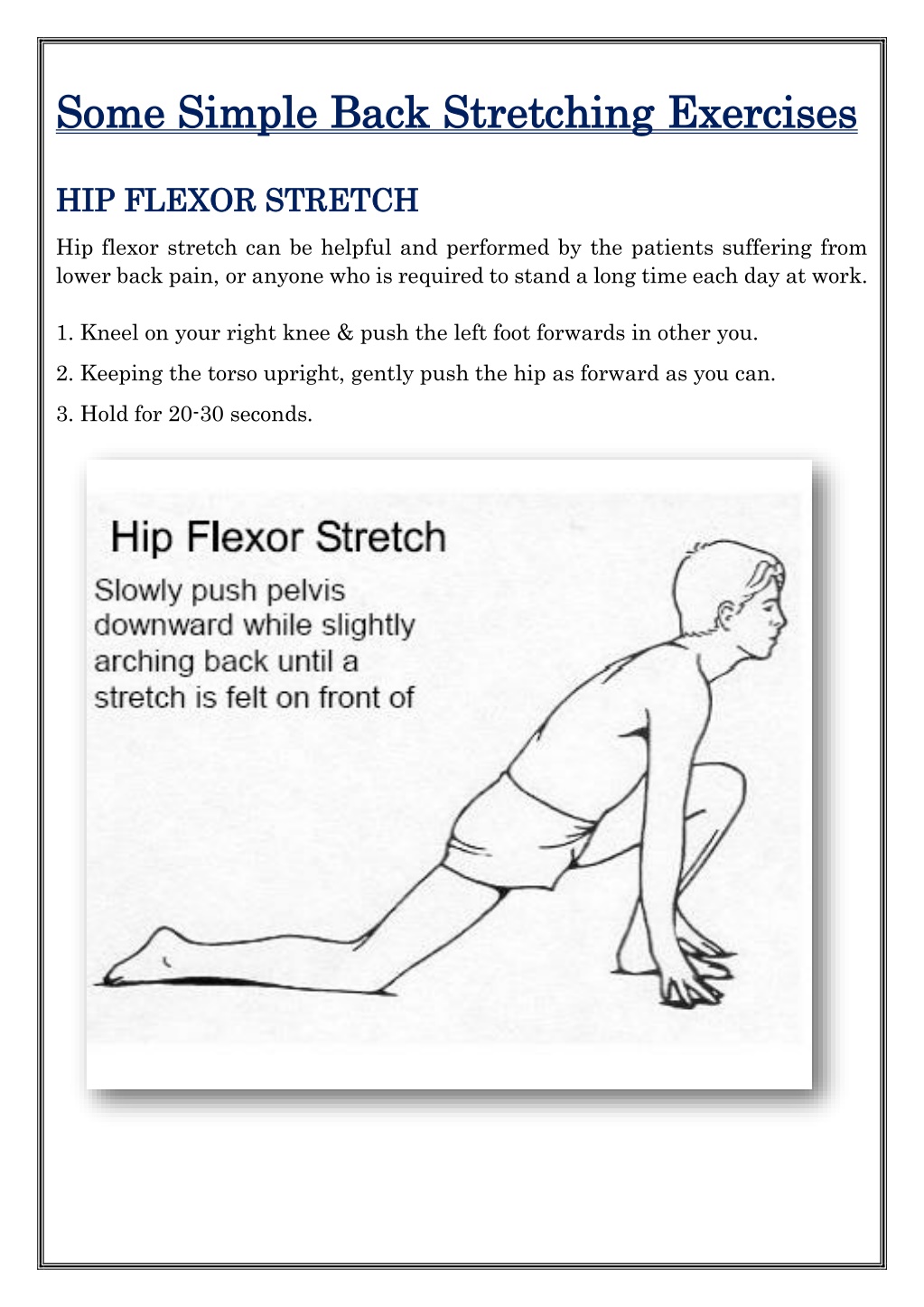 PPT - Back Pain Sitting Down? Know Some Simple Exercises PowerPoint ...