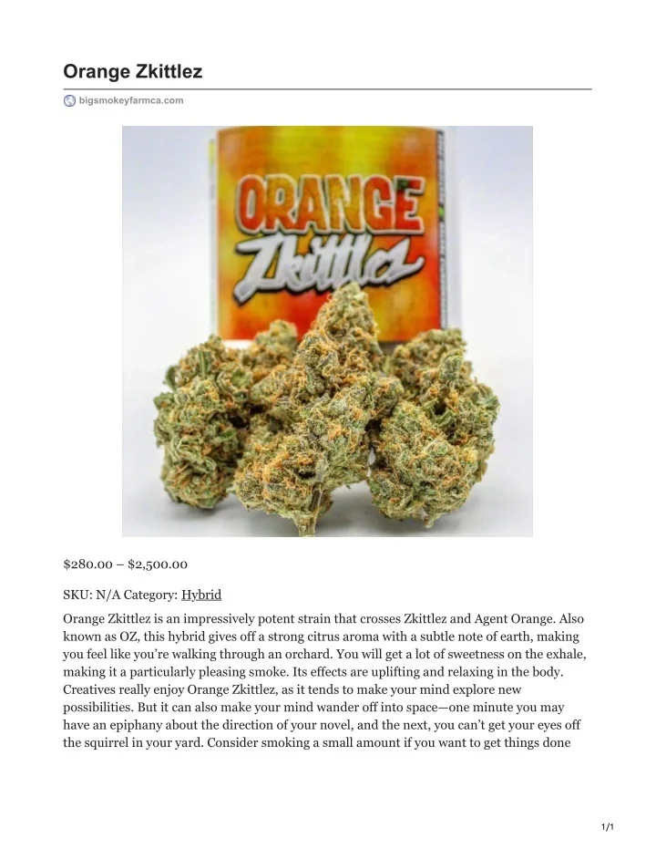 PPT Orange Zkittlez PowerPoint Presentation, free download ID10859292