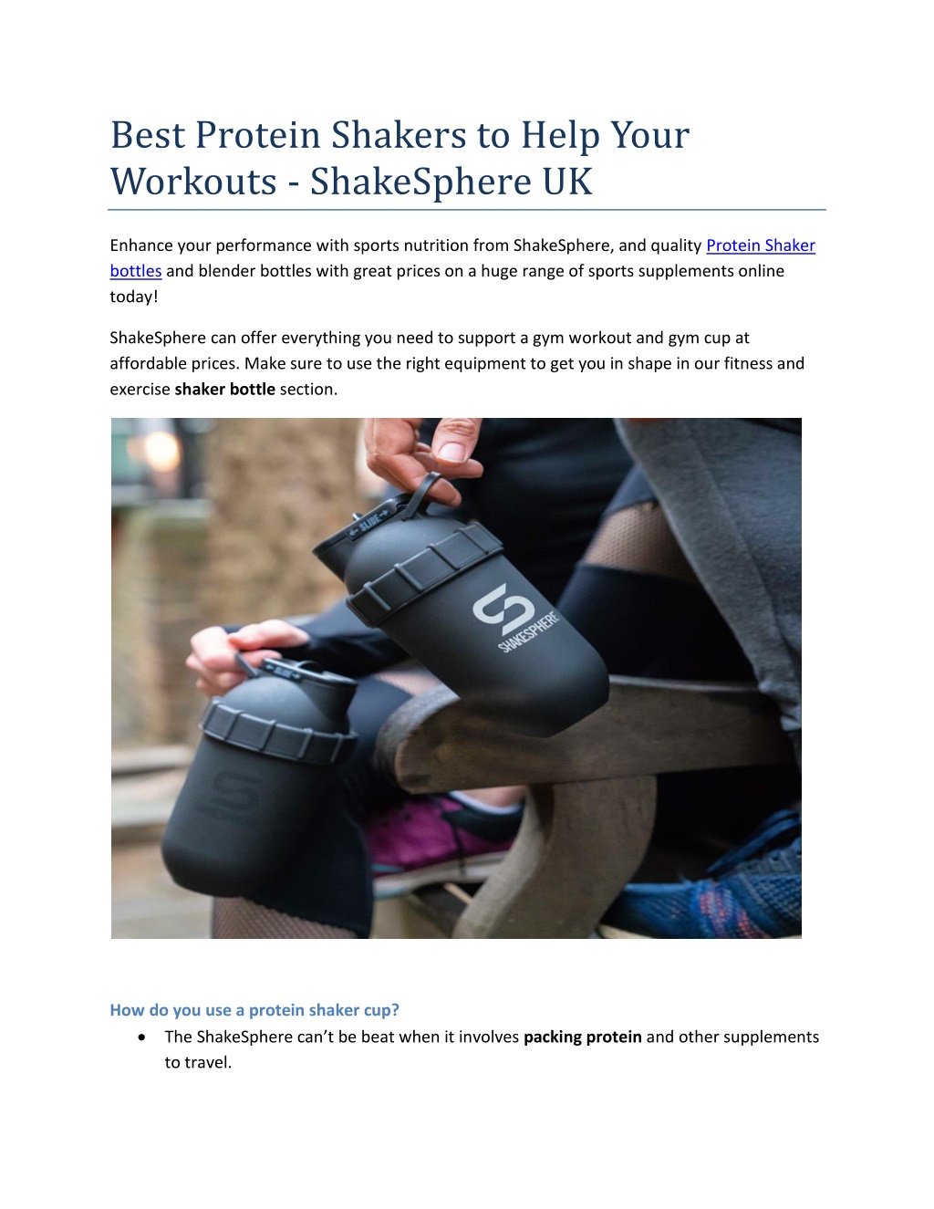 Award winning protein shaker bottle by Shakesphere : u/shakeSphere_uk