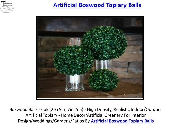 PPT Boxwood Balls Farmhouse Décor Boxwood Brothers PowerPoint