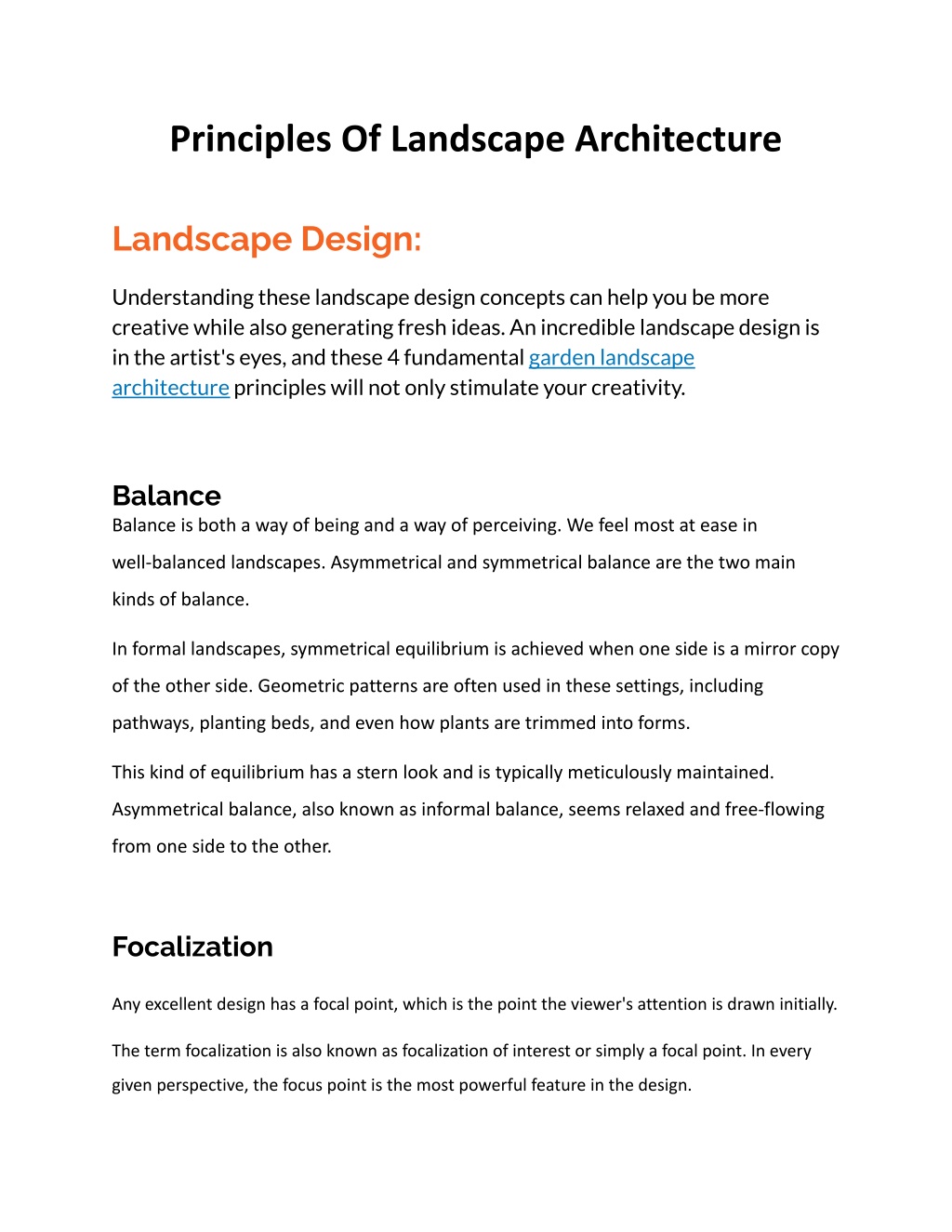 PPT - Principles Of Landscape Architecture - Masara PowerPoint ...