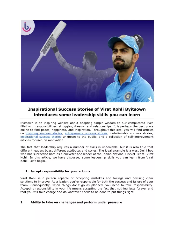 powerpoint presentation on virat kohli