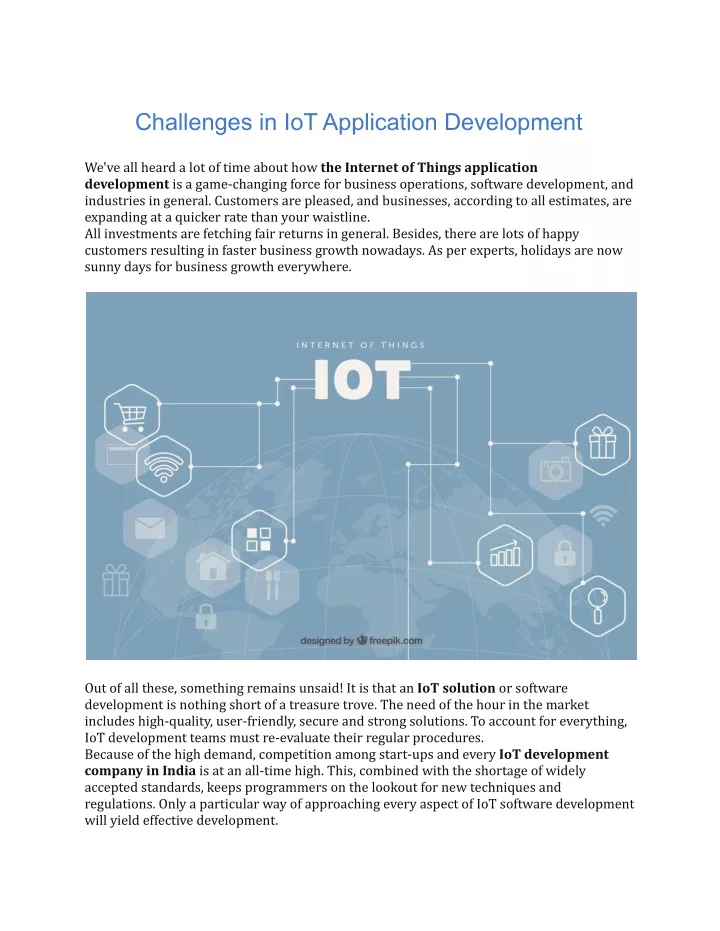 PPT - Challenges In IoT Application Development PowerPoint Presentation ...