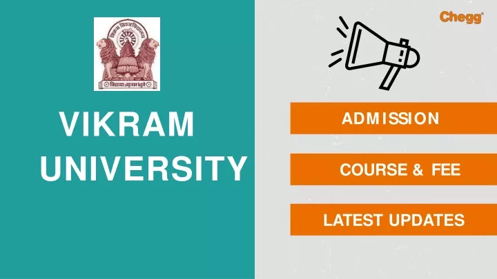 PPT - Vikram University - [VU], Ujjain PowerPoint Presentation, Free ...