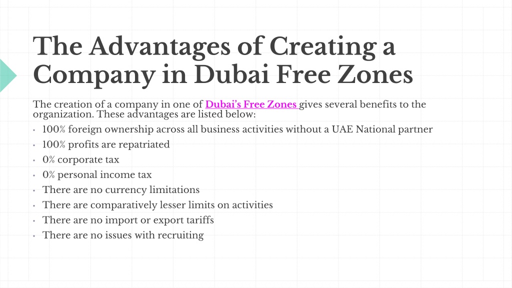 PPT - Your Guide To Dubai Free Zone Company Formation PowerPoint ...