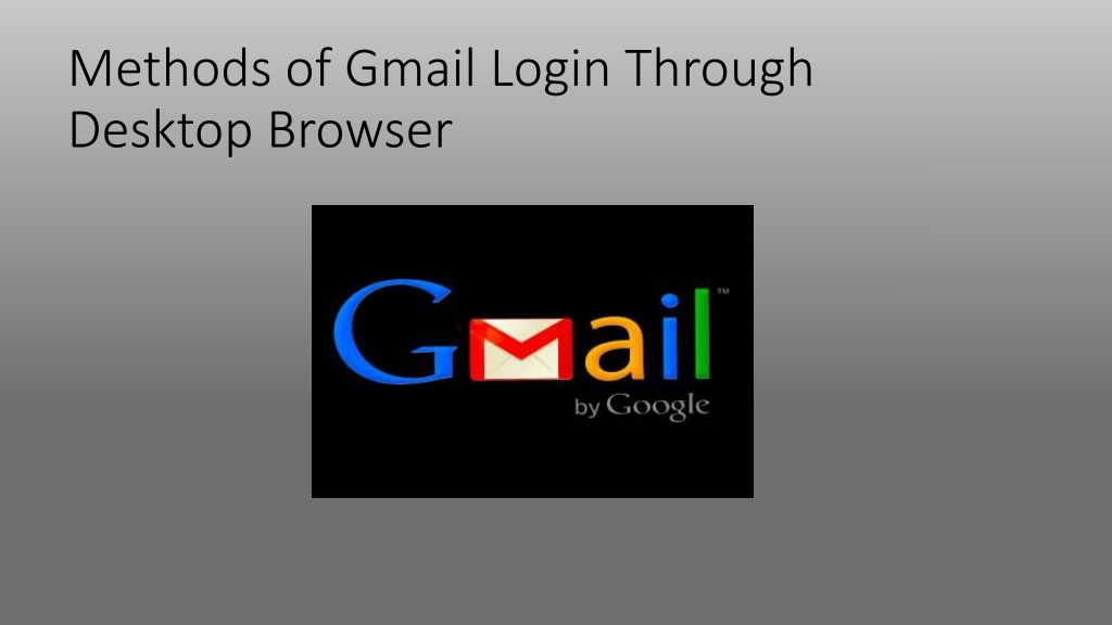 login gmail desktop