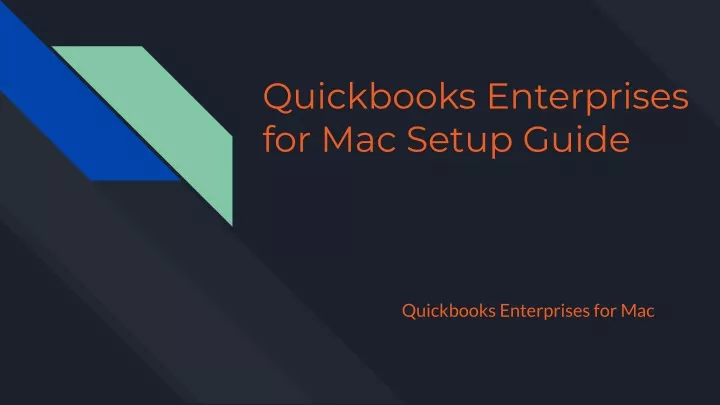 is quickbooks for mac different from pc
