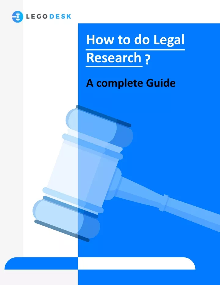 how to do proper legal research