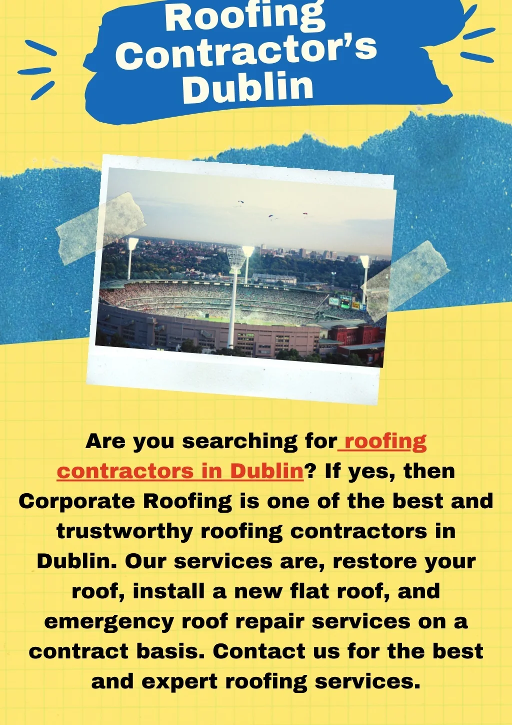 PPT Roofing Contractor’s Dublin PowerPoint Presentation, free