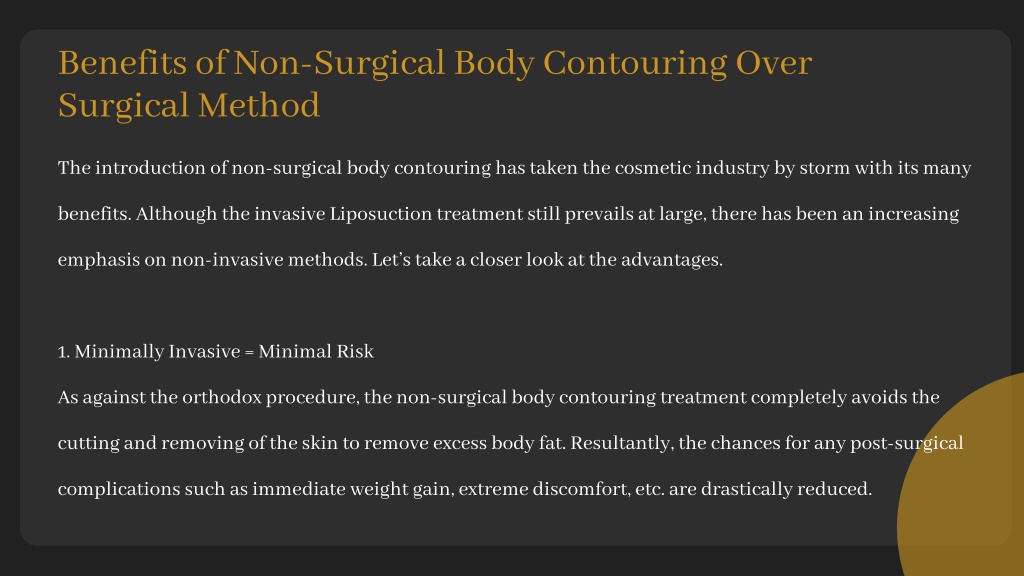 PPT - Non-Surgical Body Contouring Treatment - Explained In Detail ...