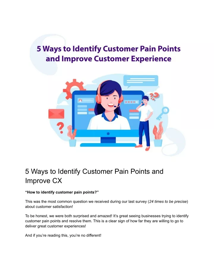 PPT - 5 Ways To Identify Customer Pain Points And Improve CX PowerPoint ...