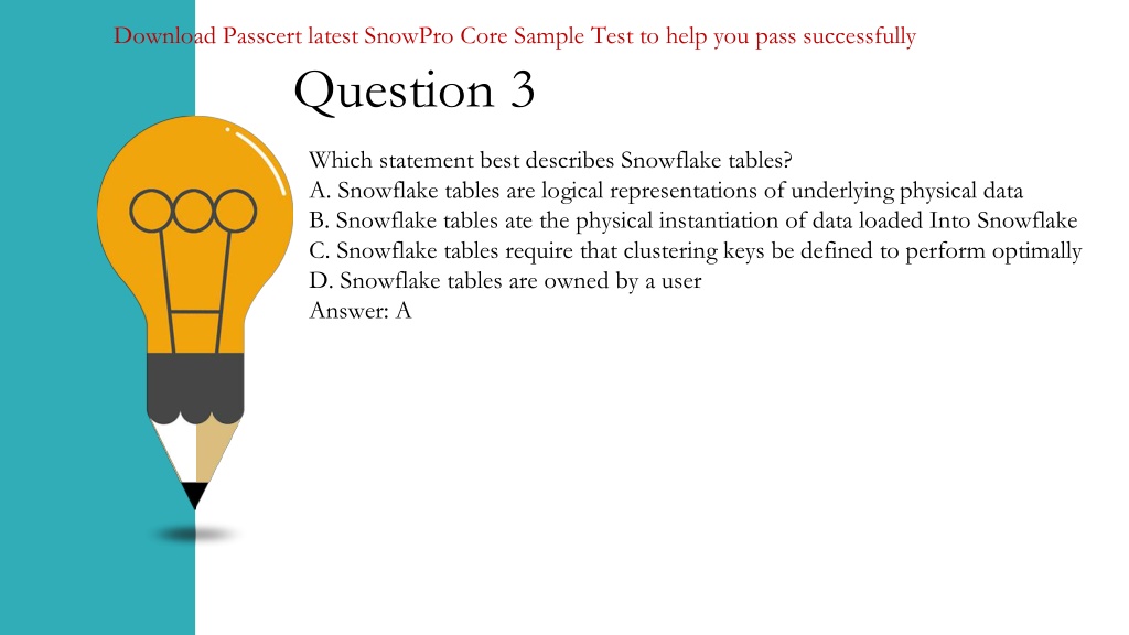 SnowPro-Core Zertifikatsfragen