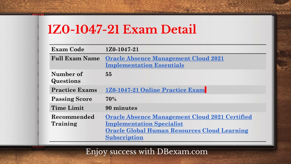 Reliable 1Z0-1047-21 Study Guide