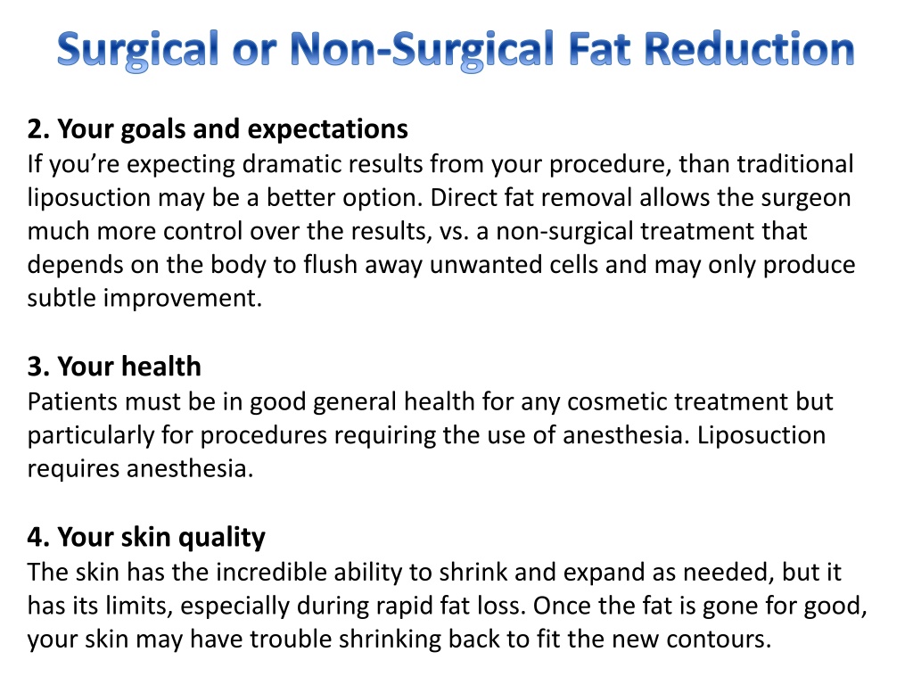 PPT - Surgical Or Non-Surgical Fat Reduction PowerPoint Presentation ...