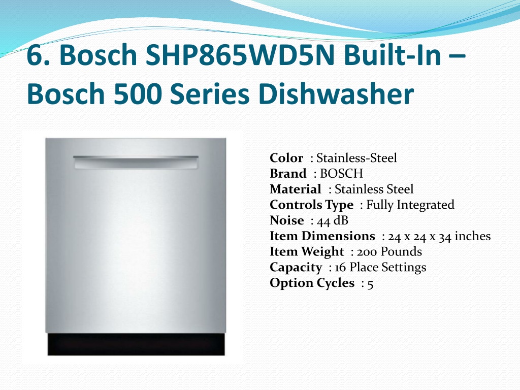 PPT Best Dishwashers 2022 PowerPoint Presentation, free download ID