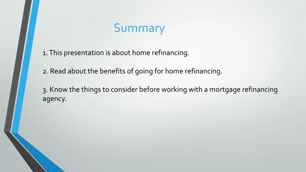 PPT - All You Need To Know About Home Refinancing PowerPoint ...