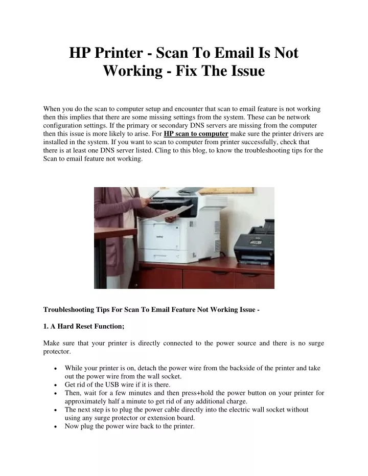 hp scan to email printers