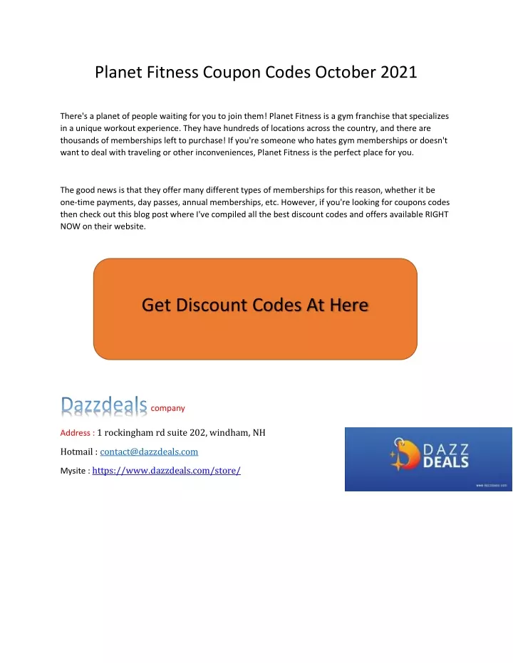 PPT Get 25 Off Fitness Coupon Codes October 2021 PowerPoint