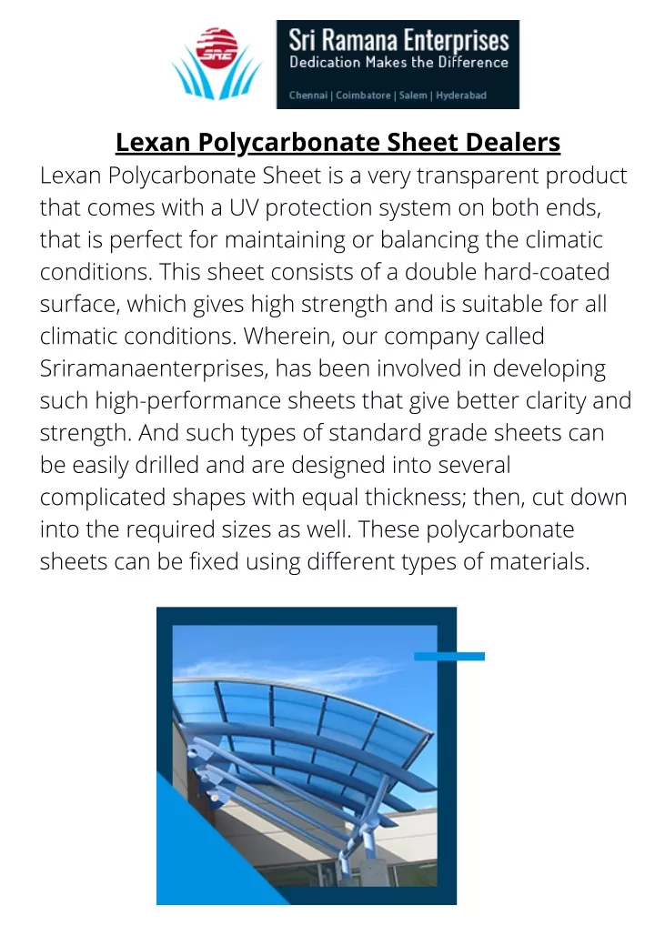 lexan polycarbonate sheet dealers lexan n.