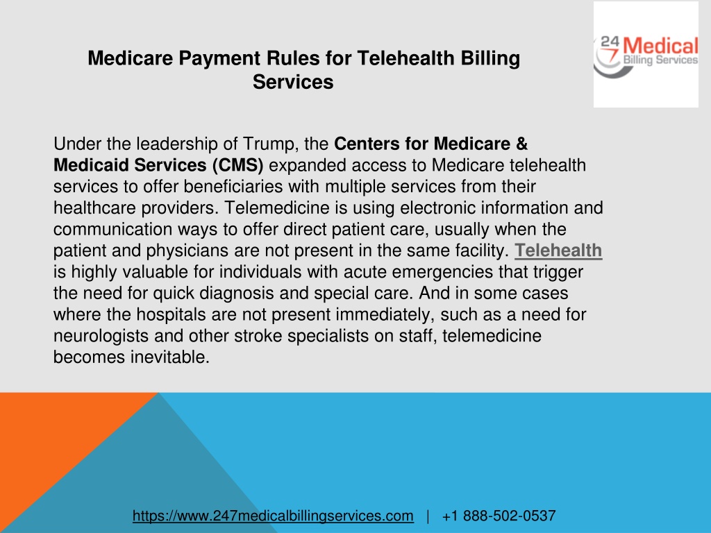 PPT Medicare Payment Rules for Telehealth Billing Services PowerPoint