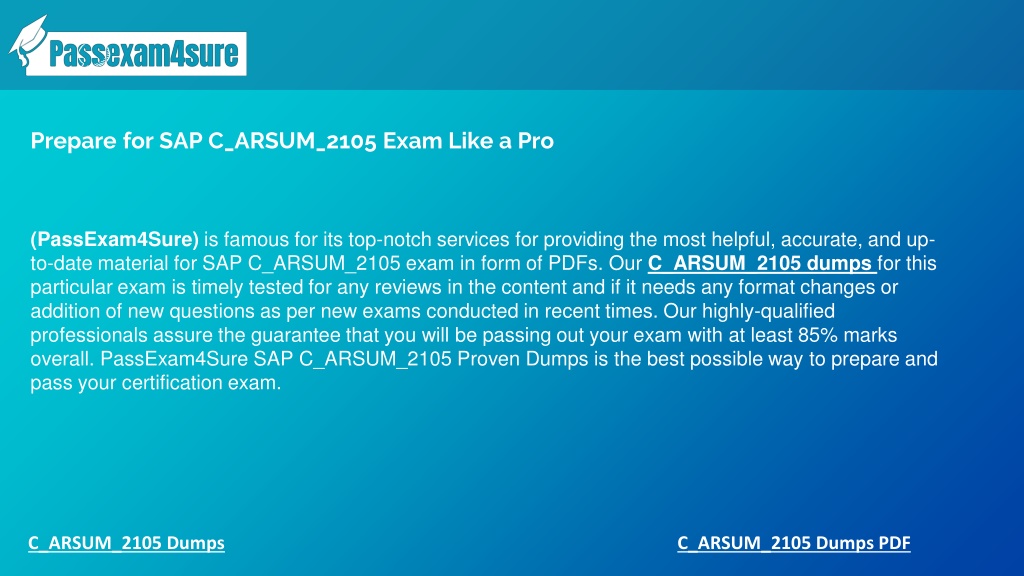 New C-ARSUM-2105 Exam Online