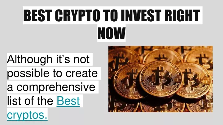 Best Crypto To Invest Now