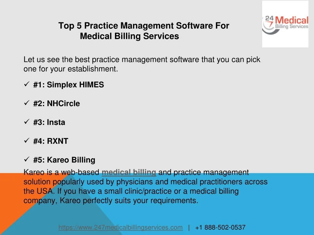PPT - Top 5 Practice Management Software For Medical Billing Services ...