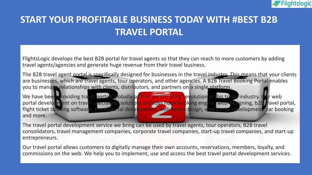 PPT - Best B2B Portal For Travel Agent PowerPoint Presentation, Free ...